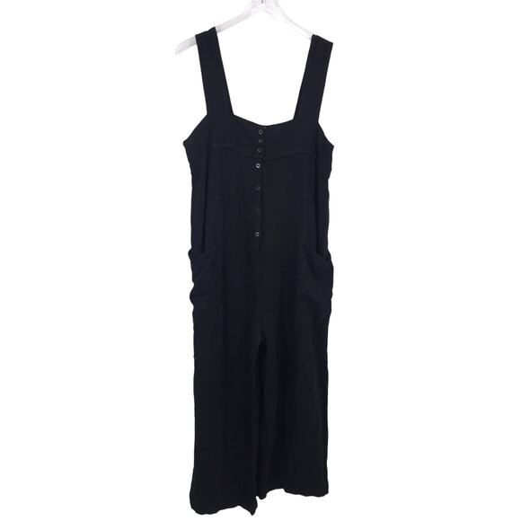 Show Me Your Mumu Run Around Maternity Jumpsuit L Button Front Sleeveless Pocket - Picture 1 of 5